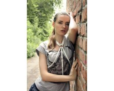 Портупея из кожи белого цвета FH-24-white